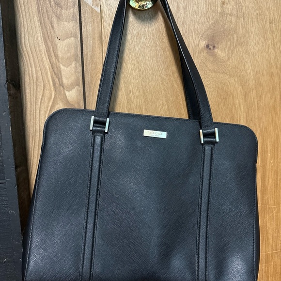 kate spade Handbags - Kate Spade New York Black Crossgrain Leather Satchel Shoulder Bag & Wallet